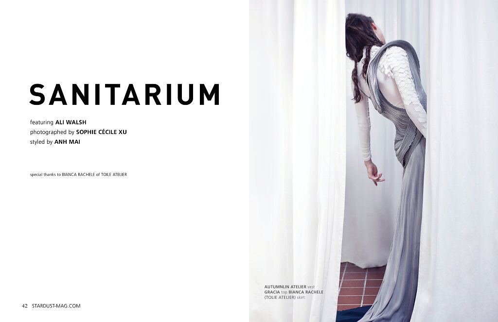 Sanitarium Editorial for STARDUST Magazine photographed by Sophie Cécile Xu